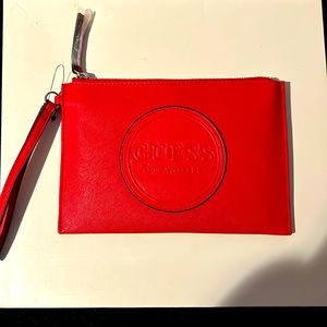 Guess wristlet, red